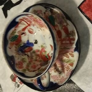 Kutani Geisha Girl Cup/Saucer